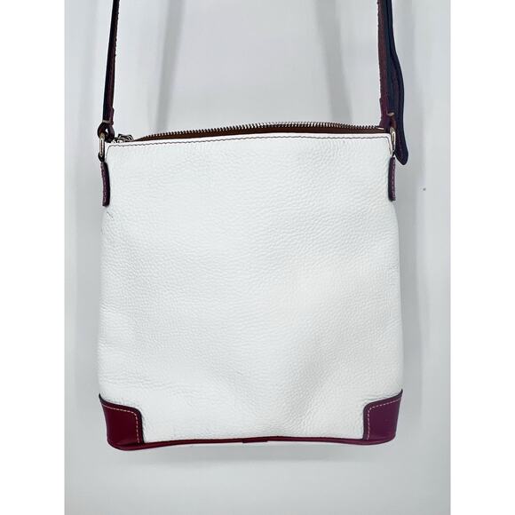 Dooney & Bourke Pebble Leather Crossbody White Handbag Purse Designer Classic - Picture 14 of 16